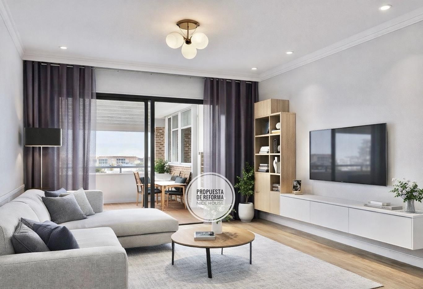 Wohnzimmer von Wohnung zum Verkauf in Fuenlabrada mit Klimaanlage und Terrasse