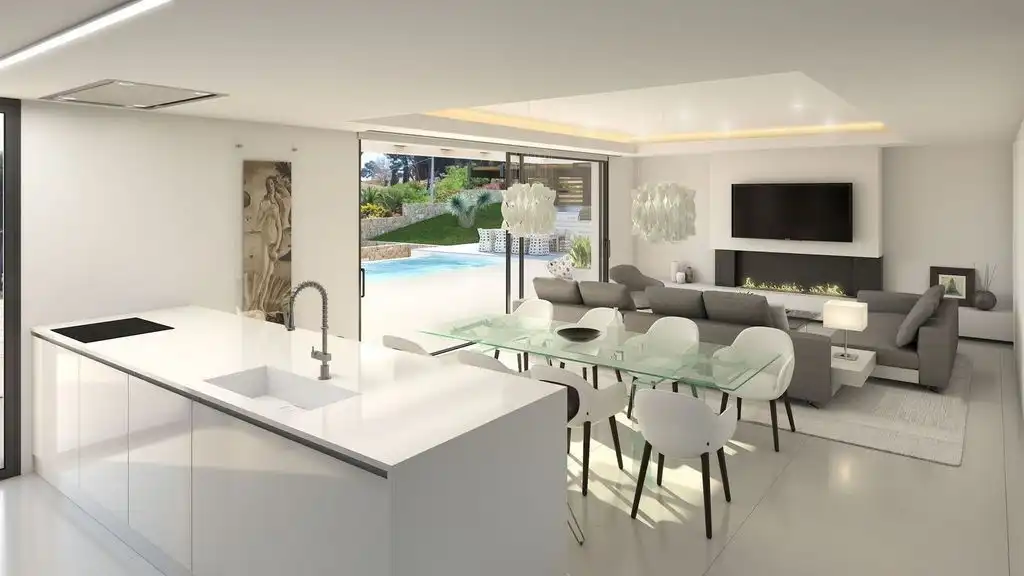 Dining room of Houses for sale in Jávea / Xàbia  with Air Conditioner, Private garden and Storage room