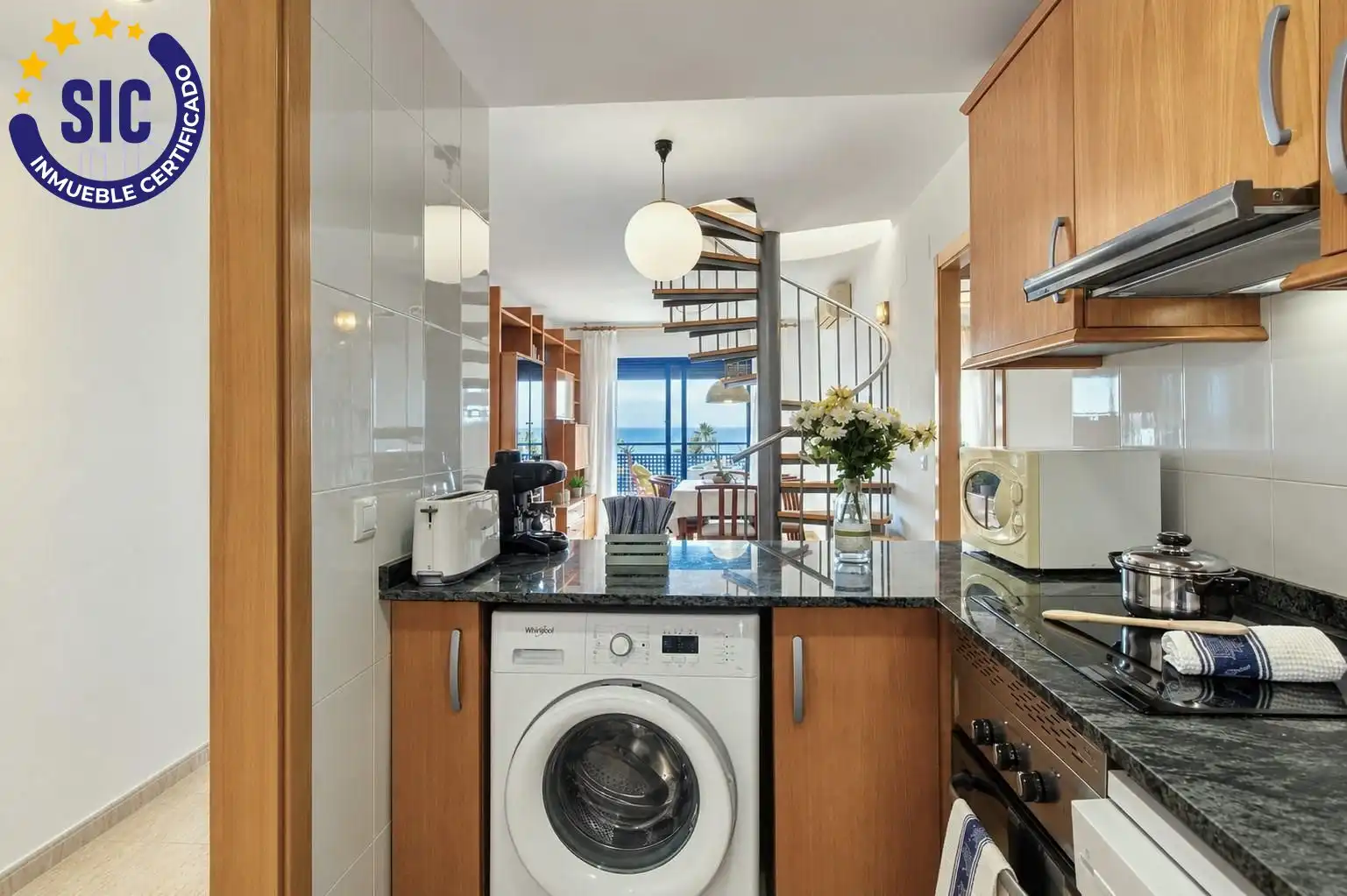 Küche von Maisonette zum Verkauf in Nules mit Klimaanlage, Privatgarten und Terrasse