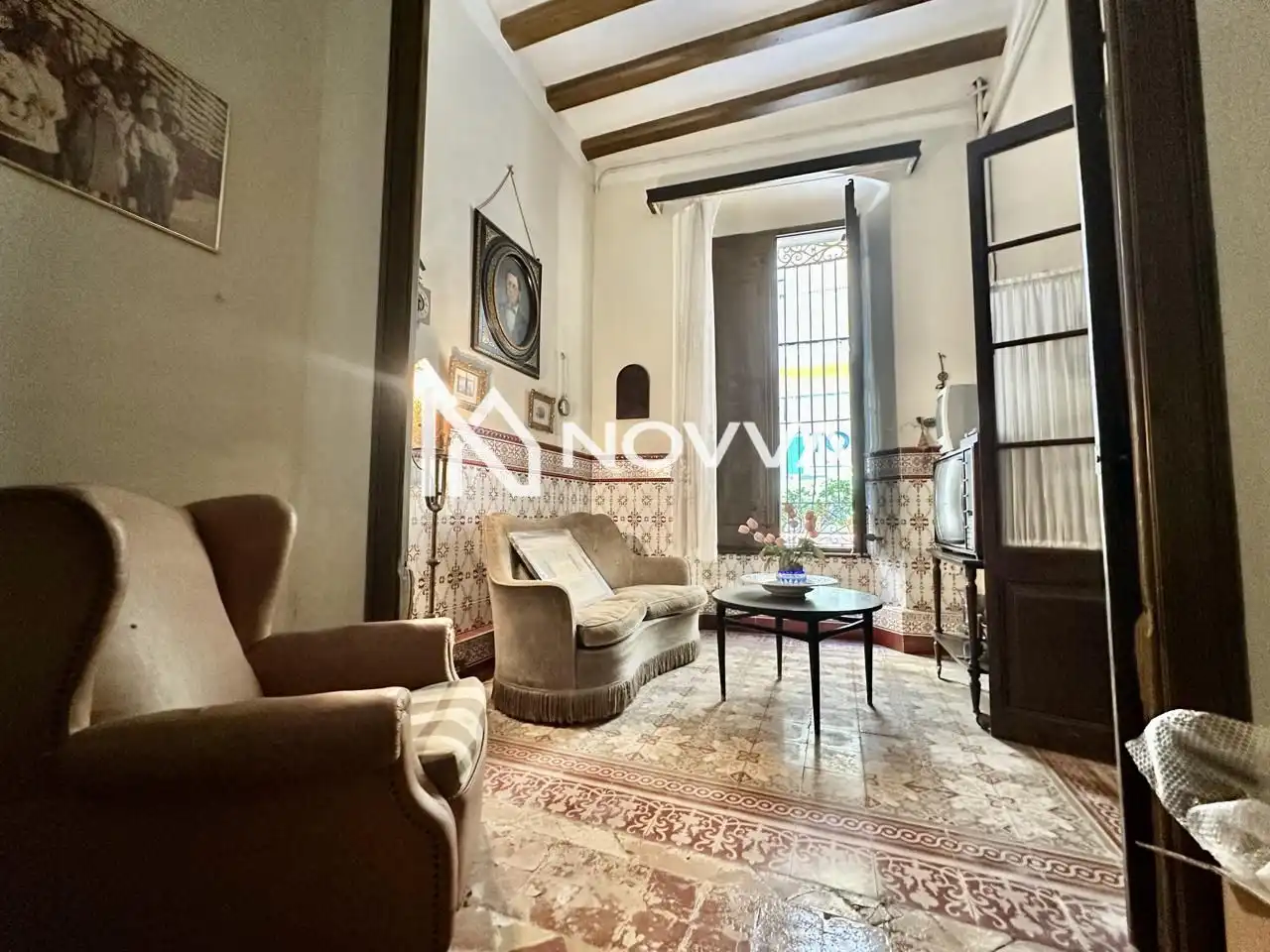Sala d'estar de Casa o xalet en venda en Malgrat de Mar amb Jardí privat
