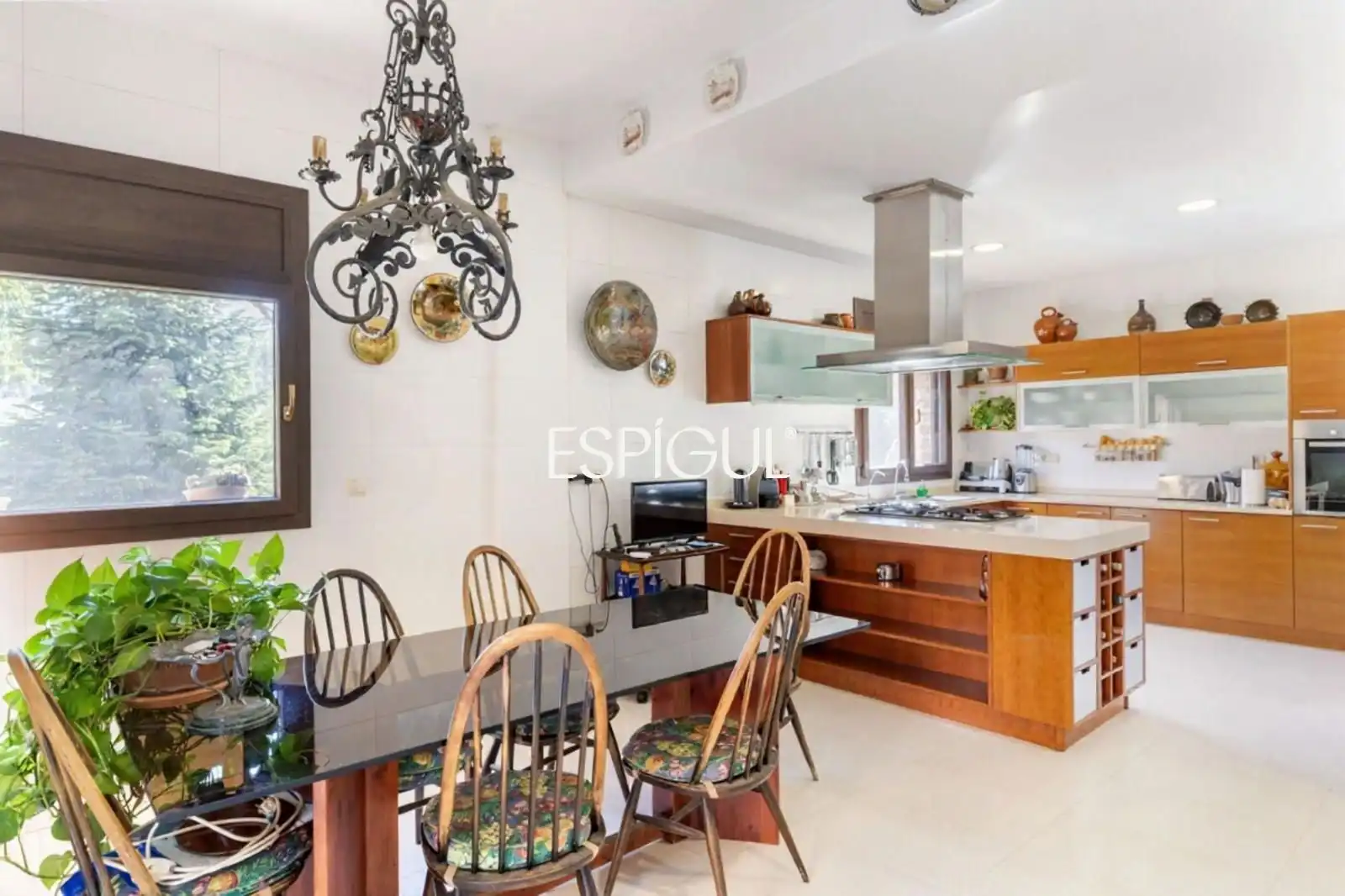 Cocina de Casa o chalet de alquiler en Sant Cugat del Vallès con Aire acondicionado, Calefacción y Jardín privado