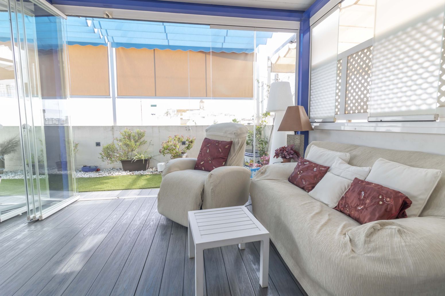 Terrace of Flat for sale in Sanlúcar la Mayor  with Air Conditioner