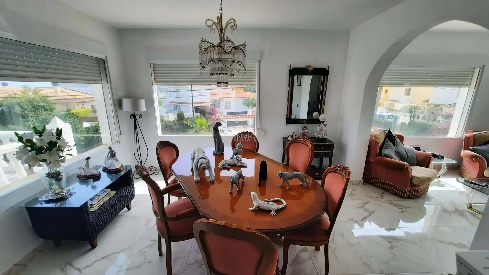 Dining room of Houses for sale in L'Alfàs del Pi  with Air Conditioner, Heating and Terrace