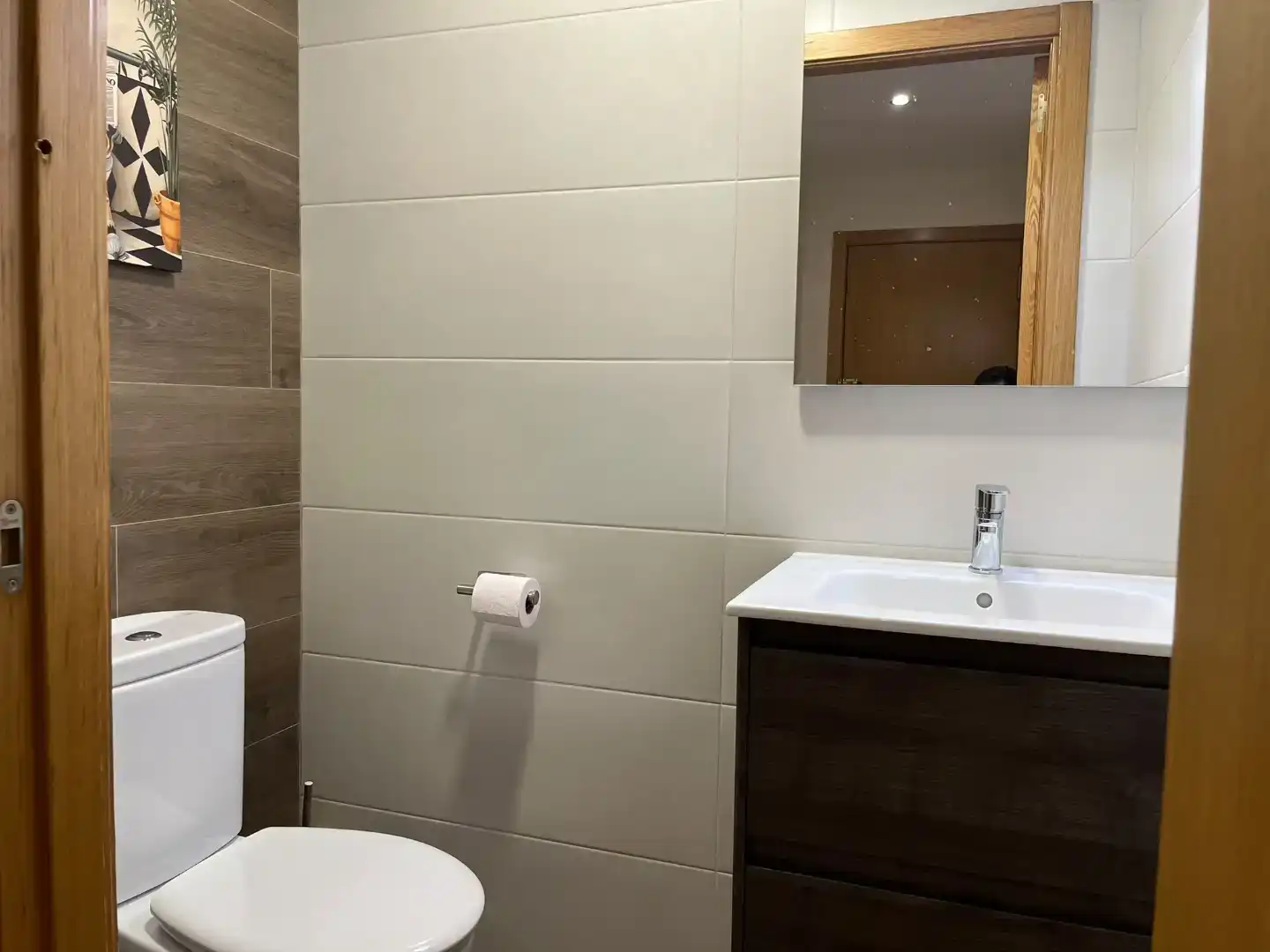 Badezimmer von Wohnung zur Miete in Segorbe mit Möbliert, Ofen und Waschmaschine