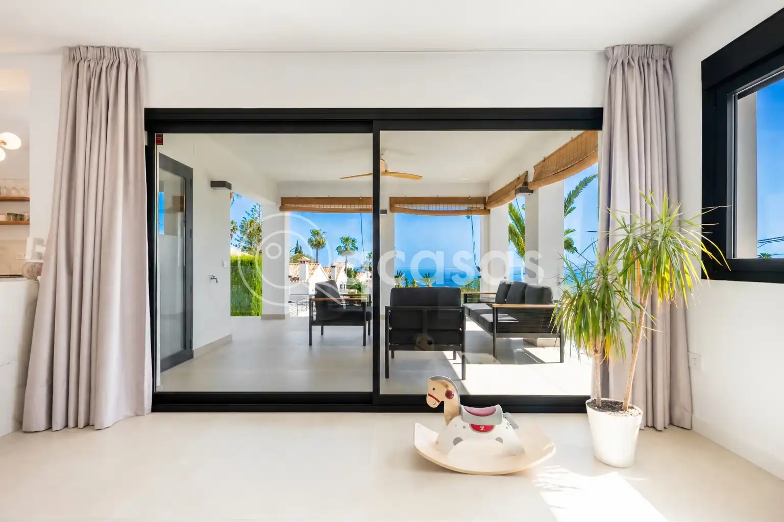 Terraza de Casa o chalet en venta en Benalmádena con Aire acondicionado, Calefacción y Jardín privado