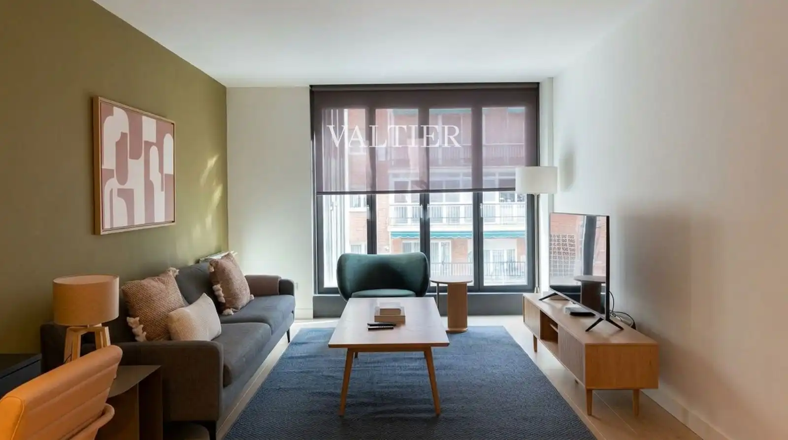 Wohnzimmer von Dachboden zur Miete in Madrid mit Heizung, Abstellraum und Schwimmbad