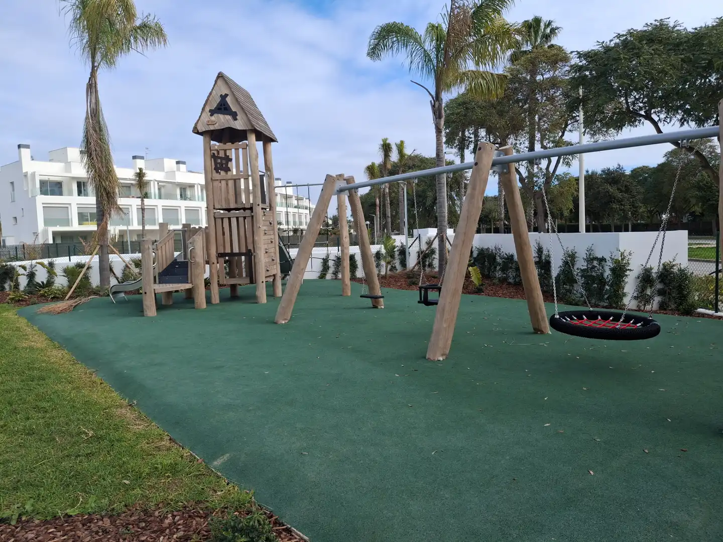 Vista exterior de Planta baja en venta en Chipiona con Aire acondicionado, Calefacción y Jardín privado