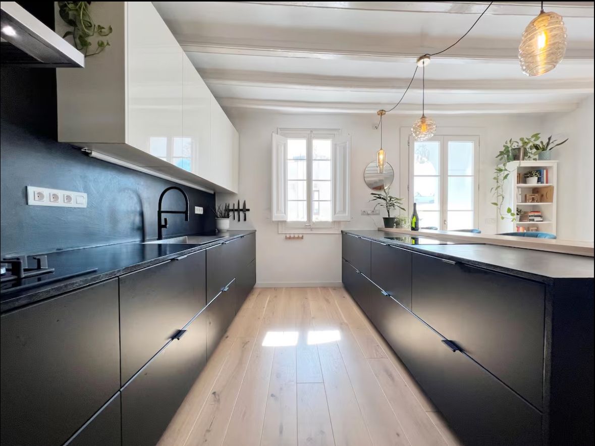 Cocina de Piso en venta en  Barcelona Capital con Parquet, Terraza y Trastero