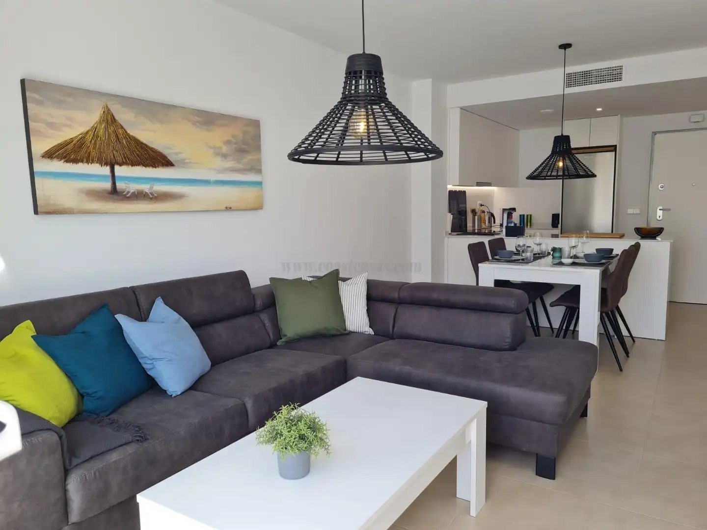 Sala de estar de Apartamento en venta en Pilar de la Horadada con Aire acondicionado, Calefacción y Terraza