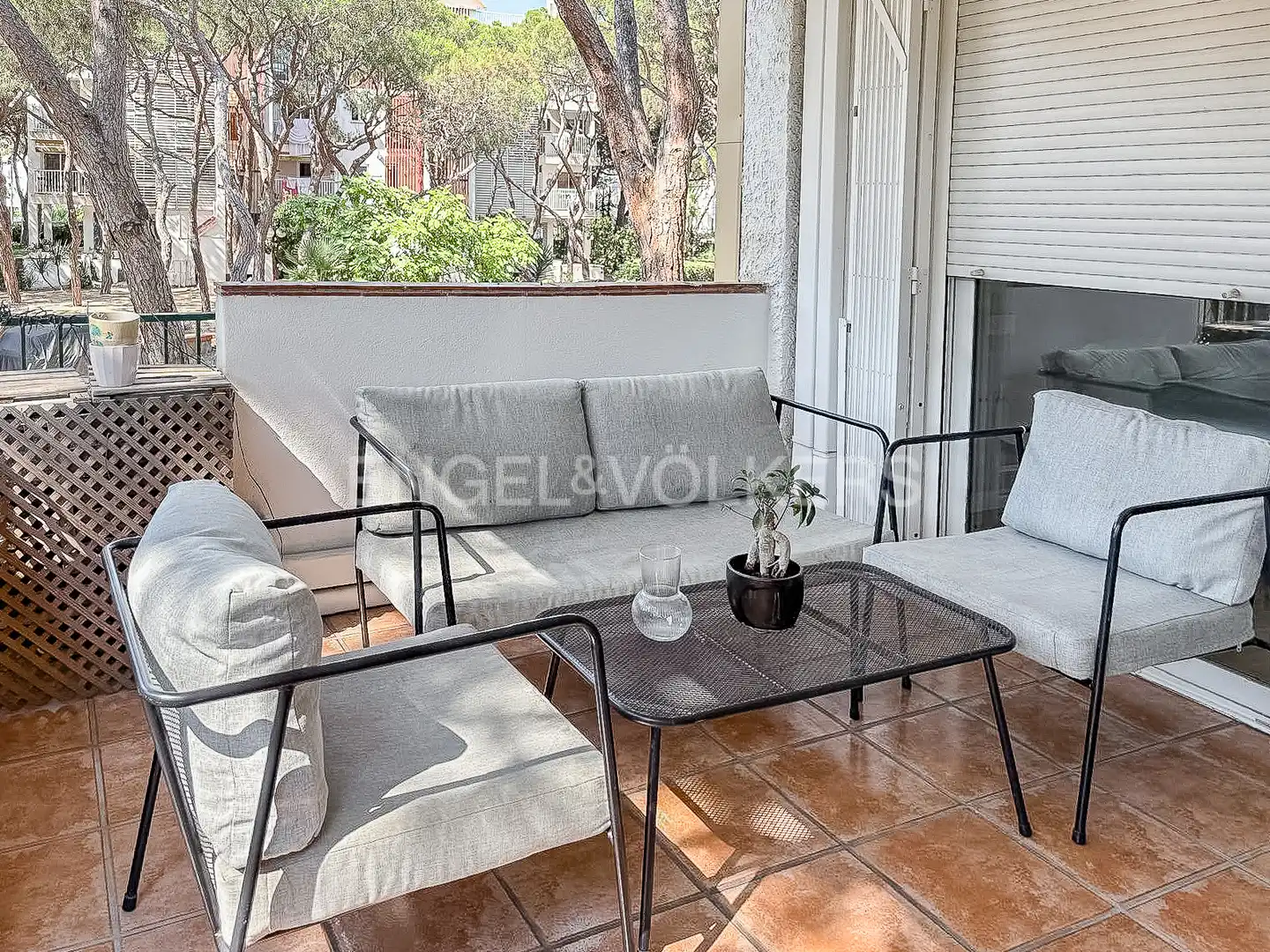 Terrace of Flat for rent in Gavà  with Air Conditioner, Heating and Private garden