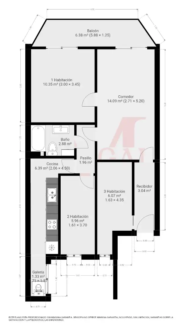 Flat with terrace for sale in La Gavarra, imagen 31