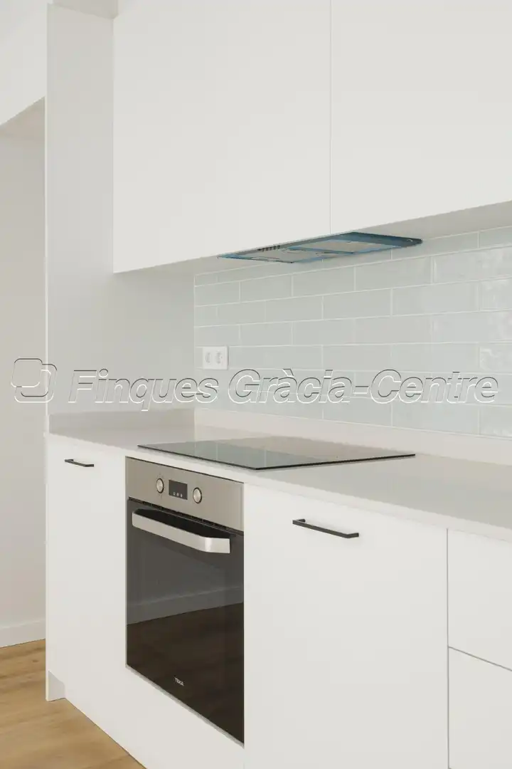Cocina de Piso de alquiler en Sabadell con Aire acondicionado, Calefacción y Parquet