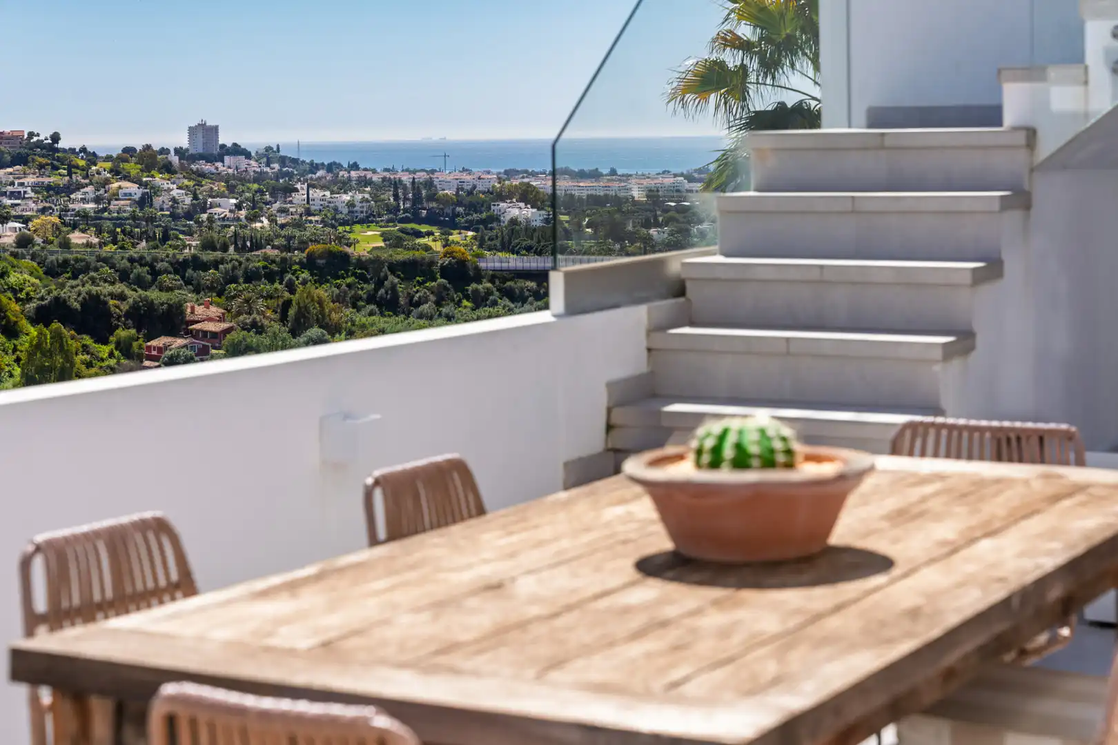 Terraza de Ático en venta en Benahavís con Aire acondicionado, Terraza y Piscina
