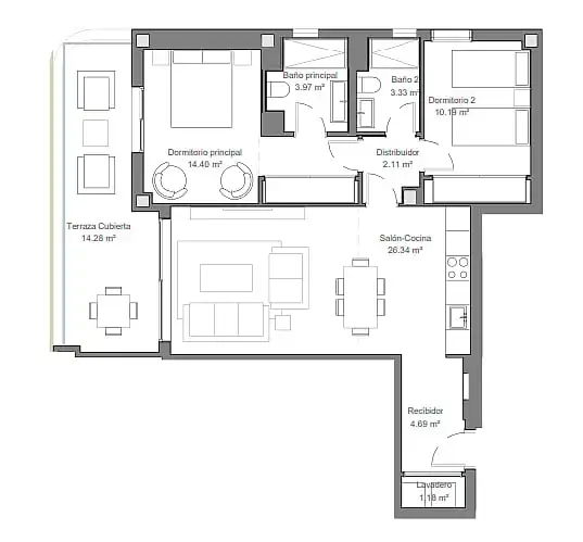 Apartament amb ascensor en venda a El Pinillo, imagen 16