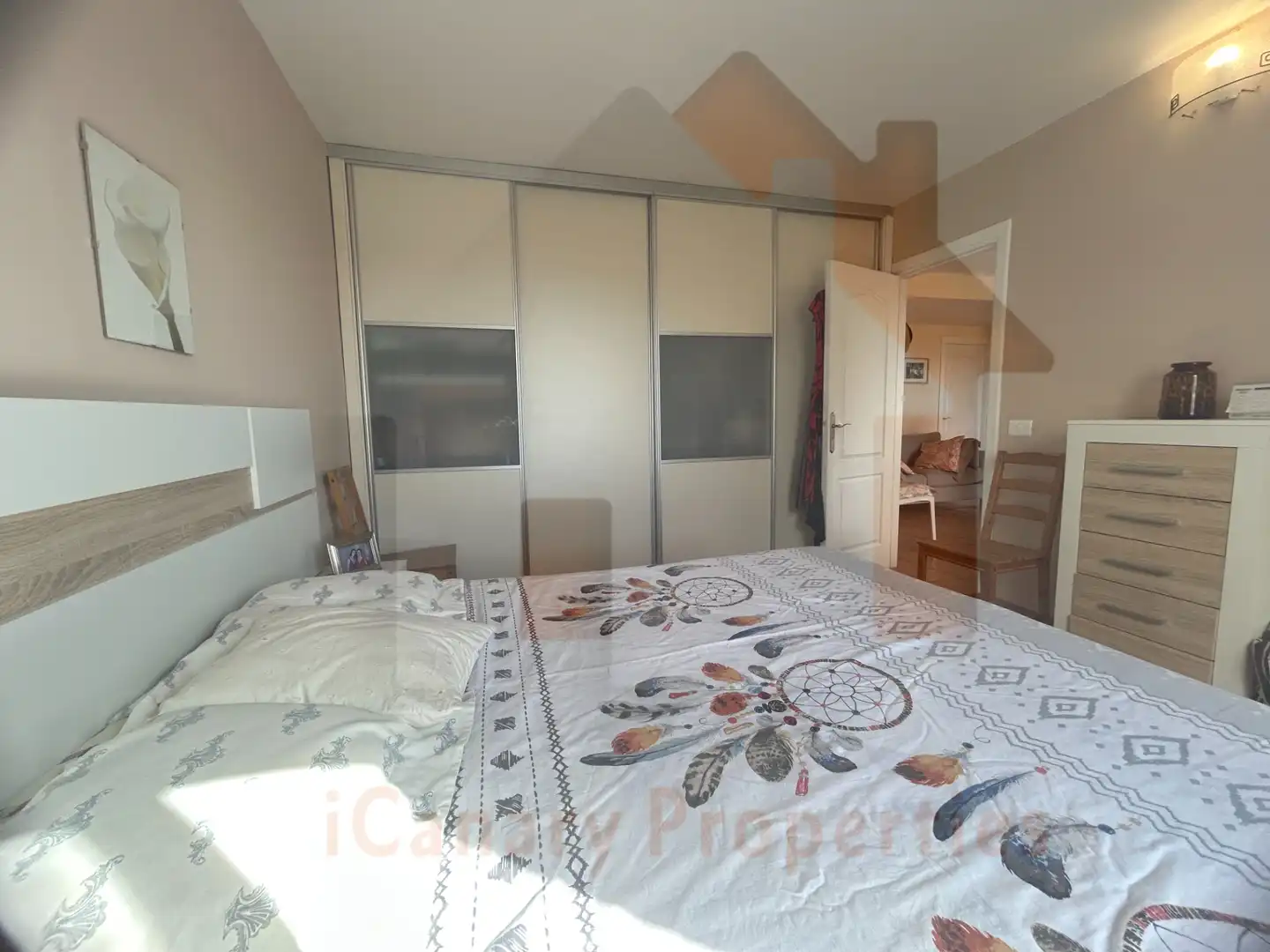 Schlafzimmer von Wohnungen zur Miete in San Bartolomé de Tirajana mit Klimaanlage, Terrasse und Möbliert
