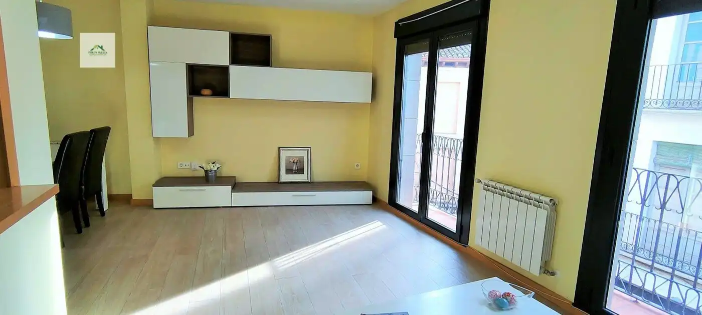 Sala de estar de Piso de alquiler en Huesca con Calefacción, Terraza y Amueblado