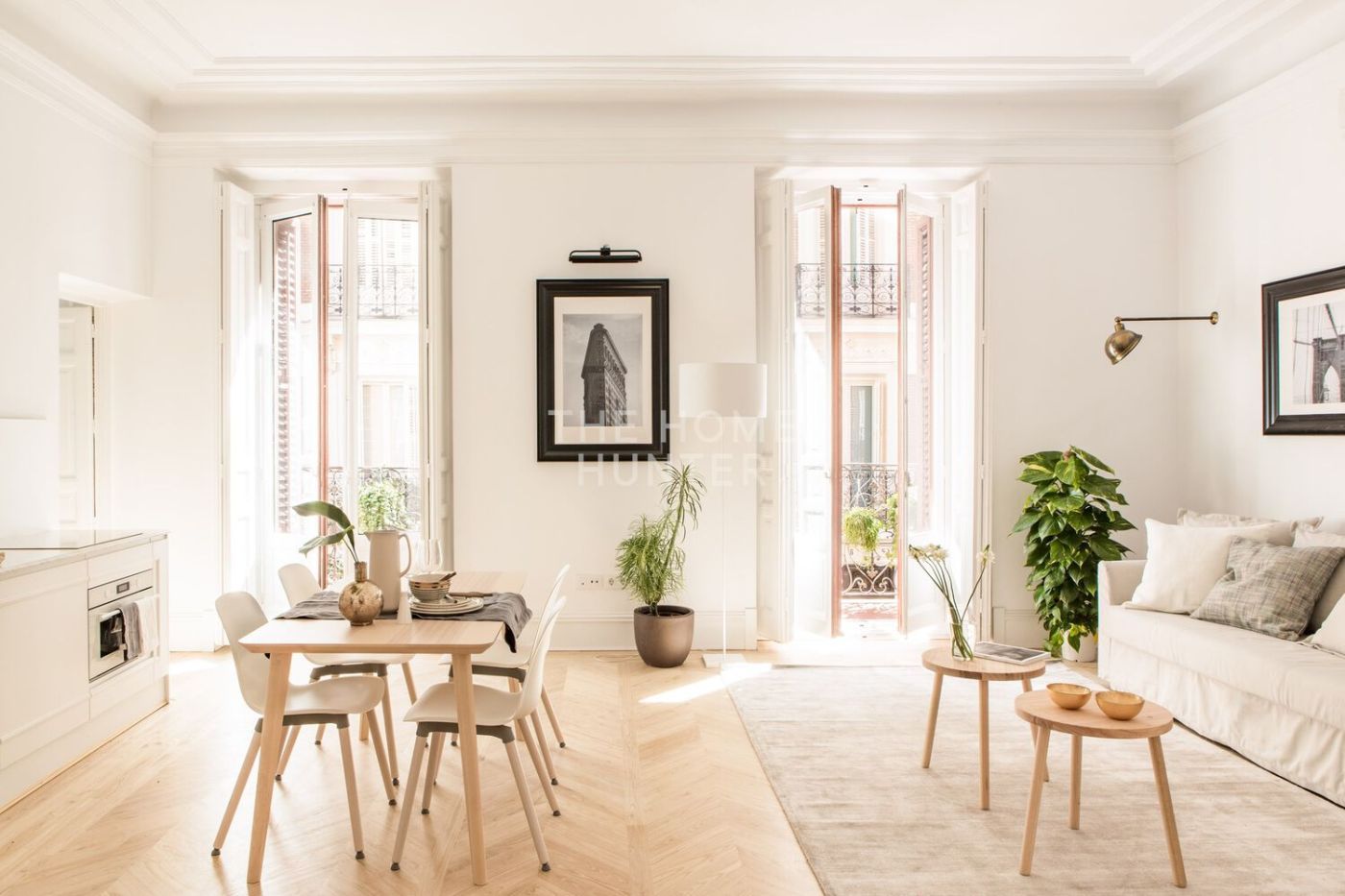 Dining room of Flat to rent in  Madrid Capital  with Air Conditioner, Heating and Furnished