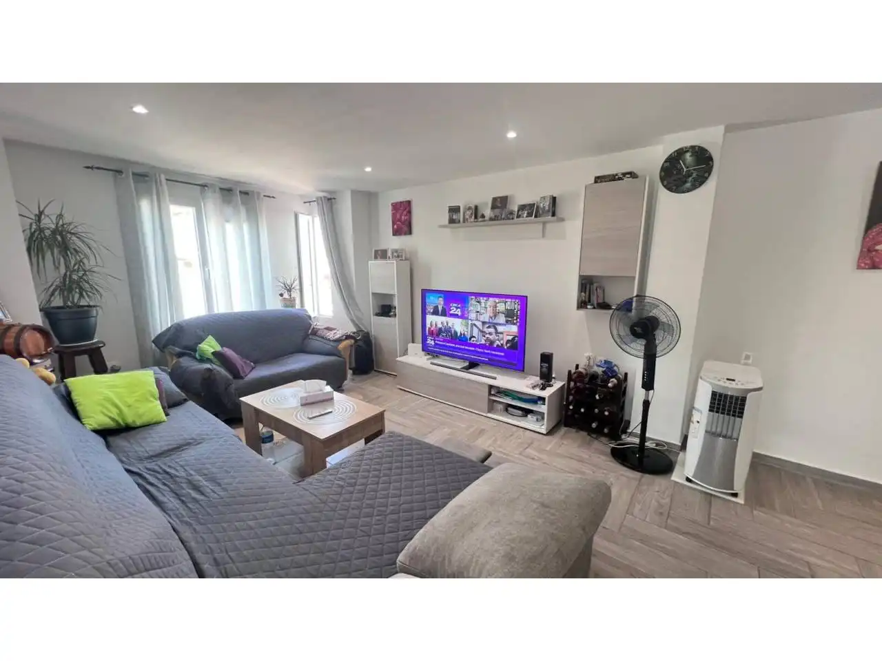 Living room of Flat for sale in Betxí  with Air Conditioner, Terrace and Furnished