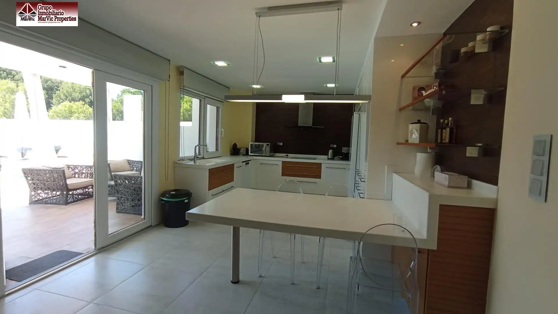 Cocina de Casa o chalet en venta en Altea con Aire acondicionado, Jardín privado y Terraza