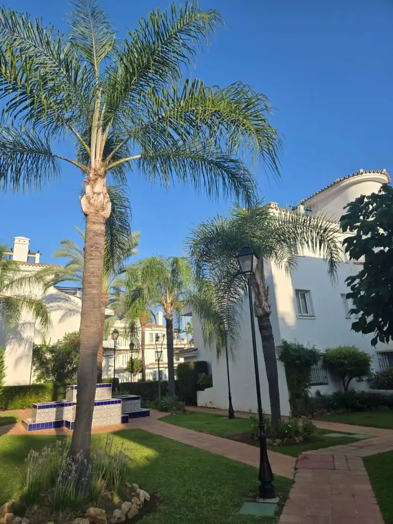 Vista exterior de Apartament de lloguer en Marbella amb Calefacció, Jardí privat i Moblat