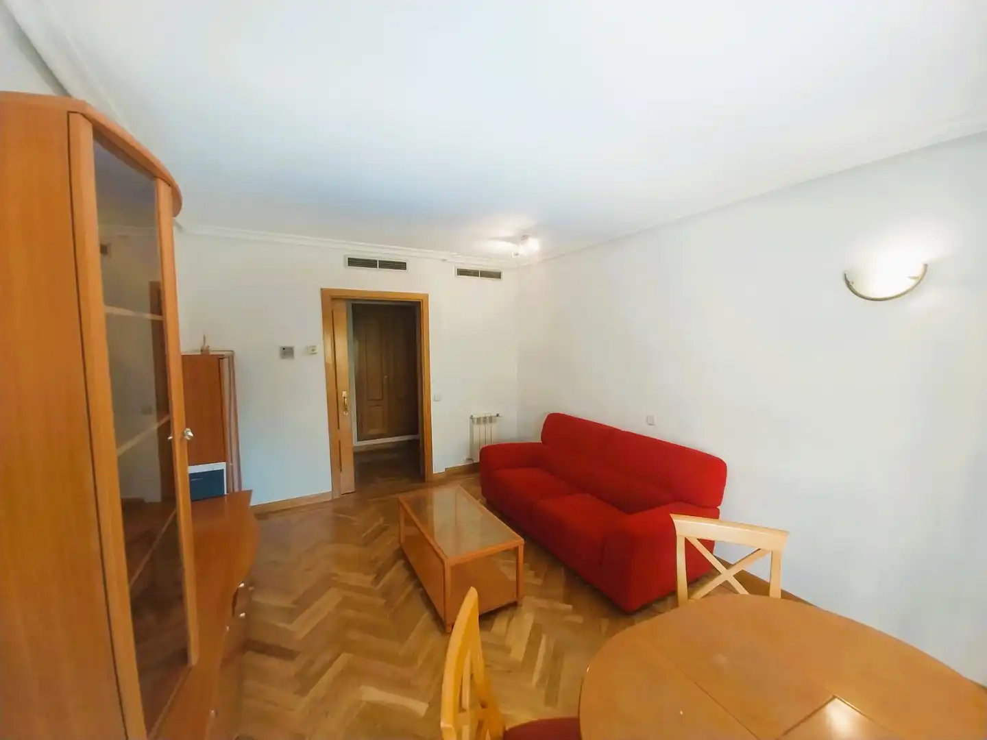 Wohnzimmer von Wohnung zur Miete in Madrid mit Klimaanlage, Heizung und Parkett