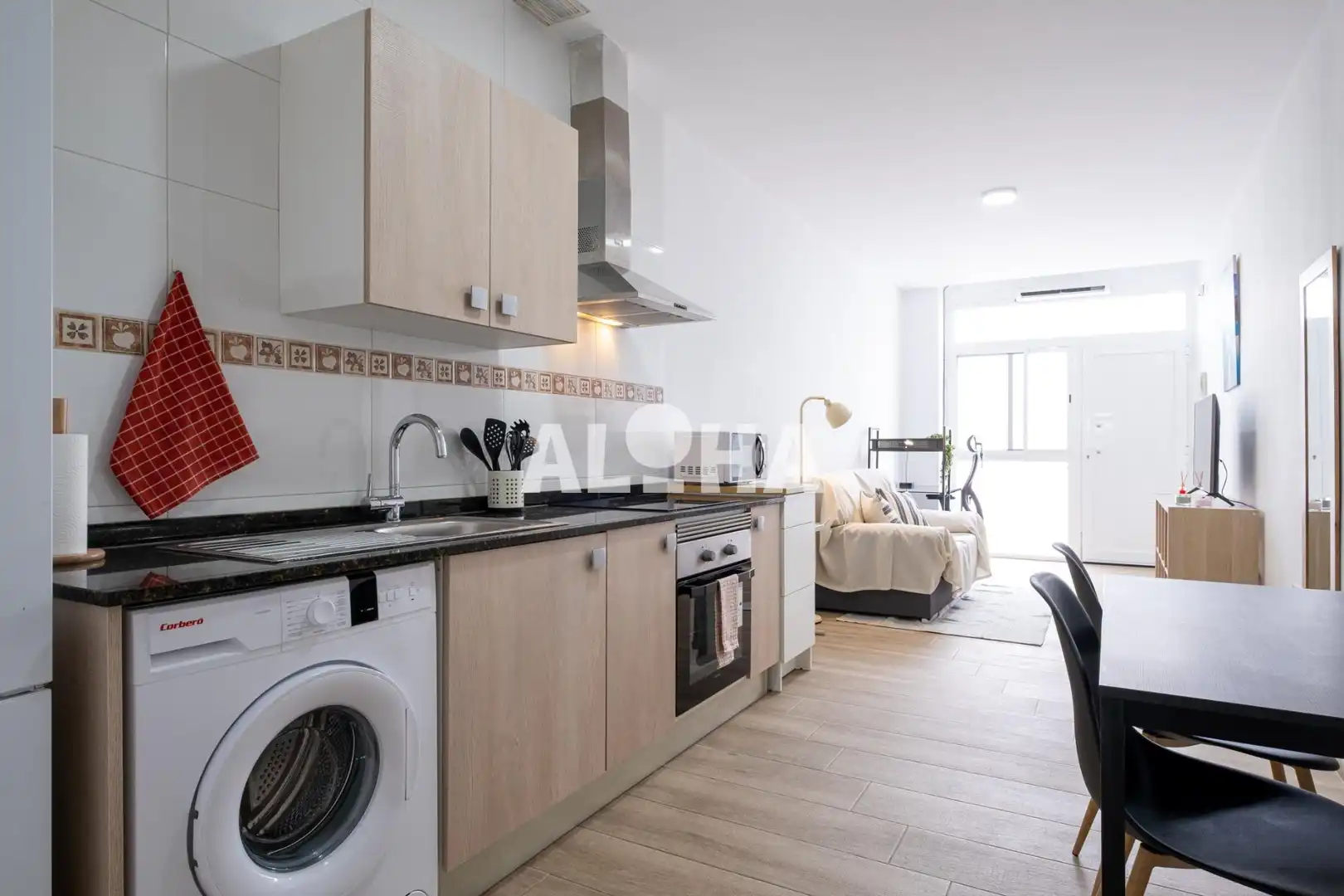 Kitchen of Apartments for rent in Moncada  with Air Conditioner, Heating and Furnished