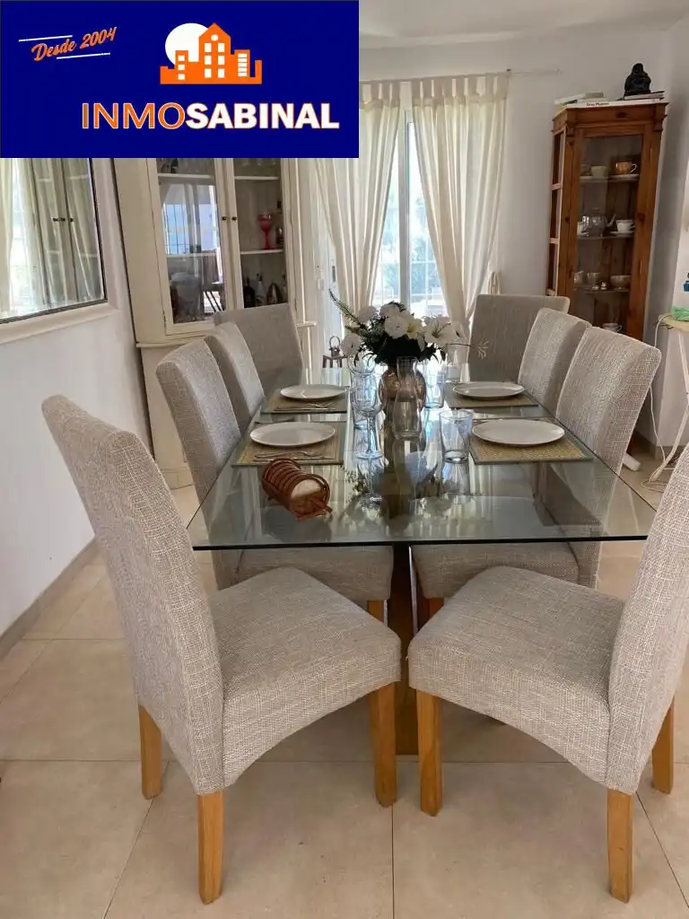 Comedor de Casa o chalet en venta en Roquetas de Mar con Aire acondicionado, Jardín privado y Piscina