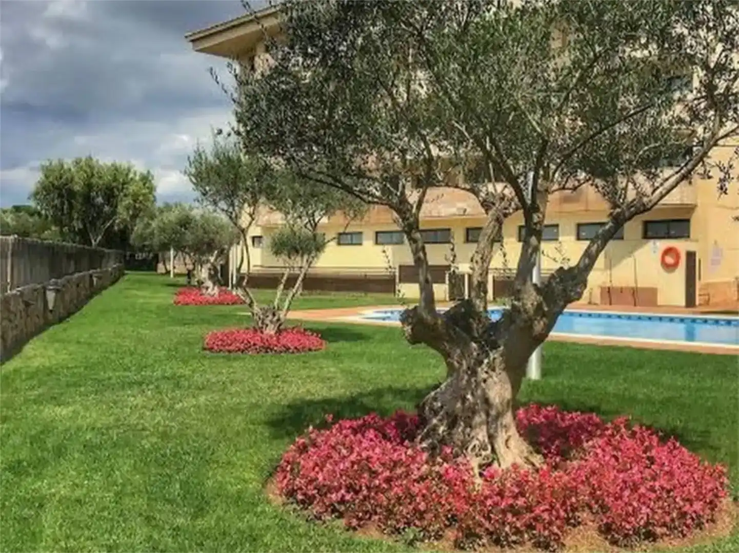Jardín de Piso de alquiler en Lloret de Mar con Aire acondicionado, Parquet y Piscina