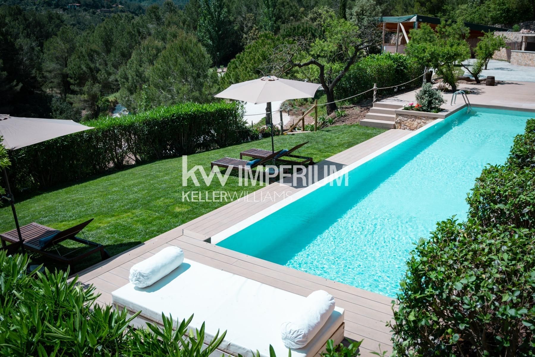 Swimming pool of House or chalet for sale in Colldejou  with Air Conditioner, Heating and Private garden