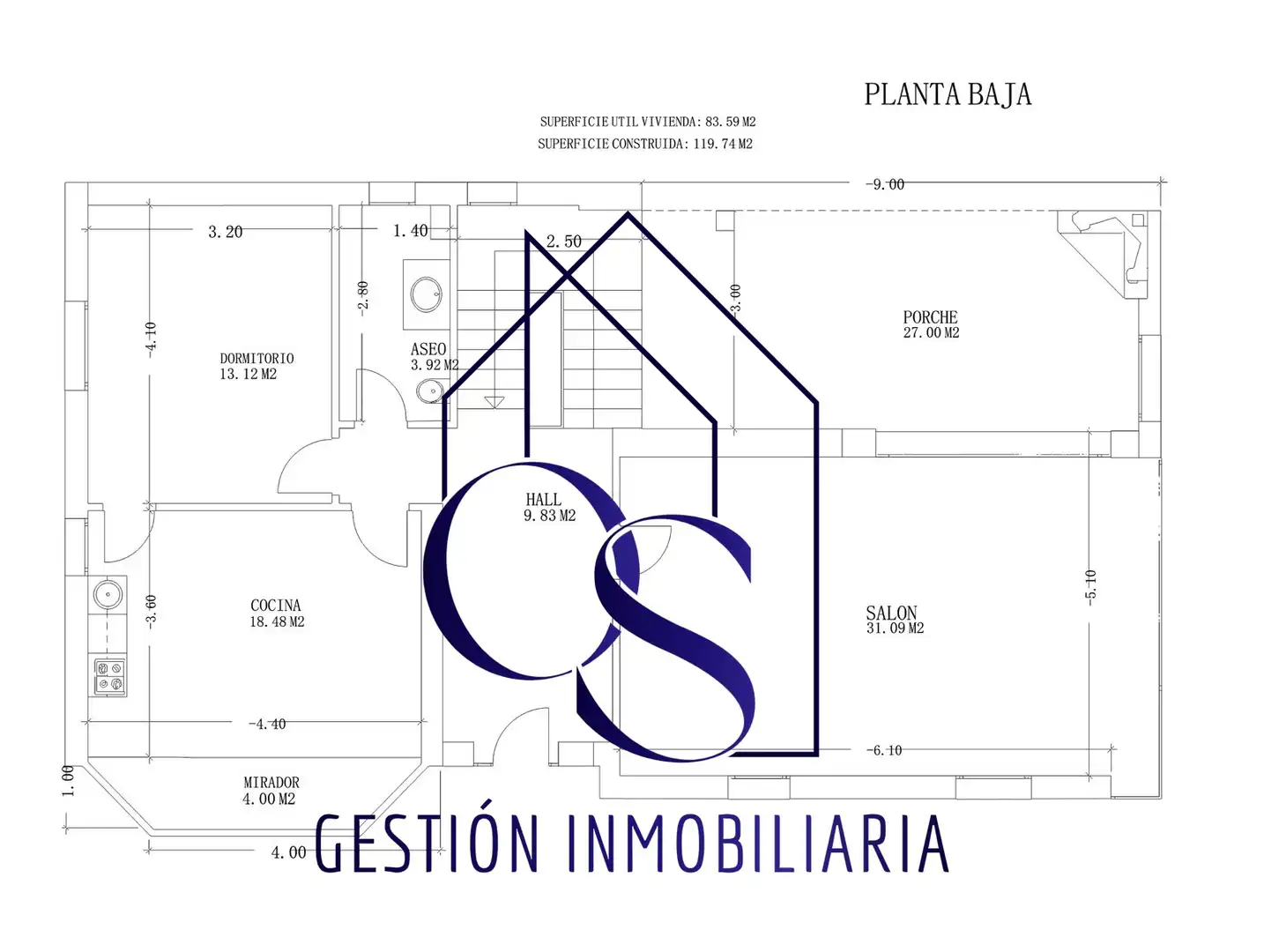 Haus oder Chalet zum Verkauf in Gijón  mit Heizung, Privatgarten und Parkett