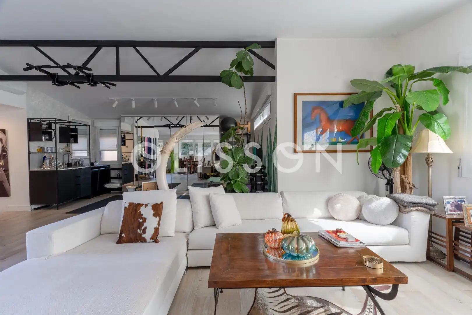 Sala de estar de Casa o chalet en venta en Madrid con Aire acondicionado, Calefacción y Jardín privado