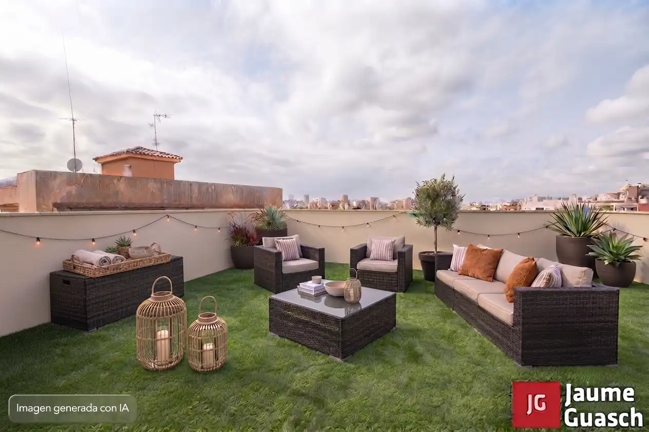Terraza de Ático en venta en Torredembarra con Aire acondicionado, Calefacción y Parquet