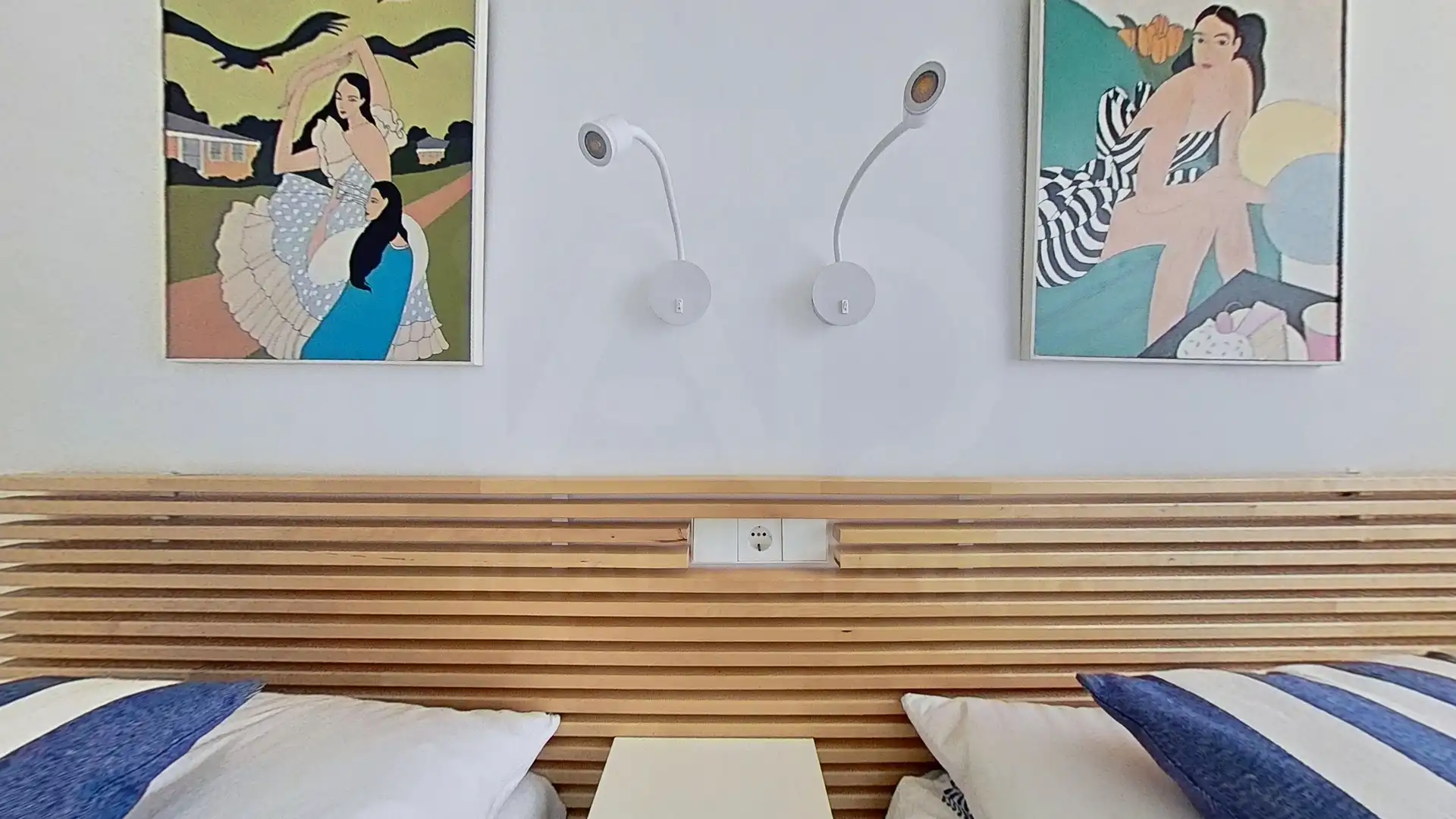 Schlafzimmer von Wohnung zur Miete in Benicasim / Benicàssim mit Klimaanlage, Terrasse und Schwimmbad