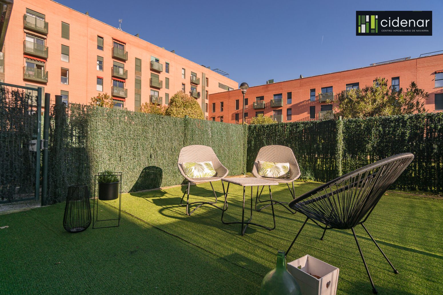 Terrace of Flat for sale in  Pamplona / Iruña  with Heating, Private garden and Parquet flooring