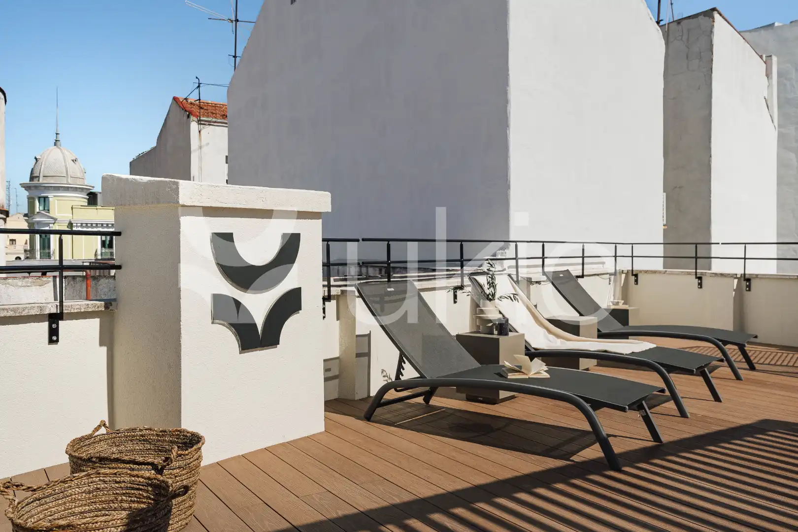 Terrasse von Wohnungen zur Miete in Madrid mit Klimaanlage, Heizung und Möbliert