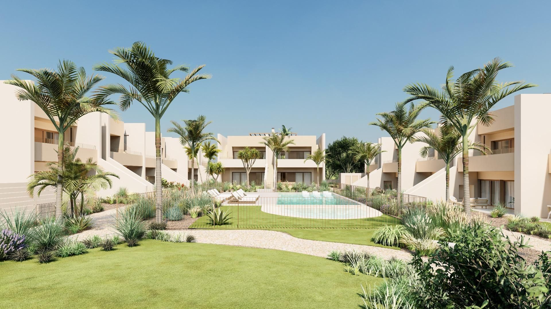 Vista exterior de Apartament en venda en San Javier amb Calefacció, Jardí privat i Terrassa