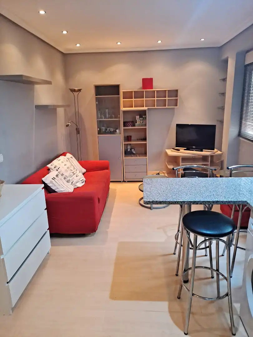 Sala de estar de Piso de alquiler en Zaragoza con Calefacción, Parquet y Amueblado