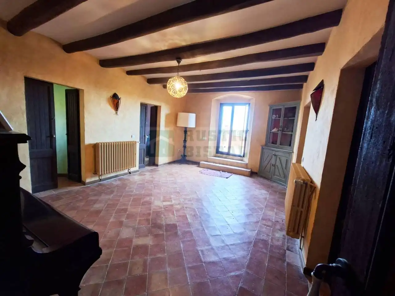 Sala de estar de Finca rústica en venta en Corçà con Aire acondicionado, Calefacción y Terraza