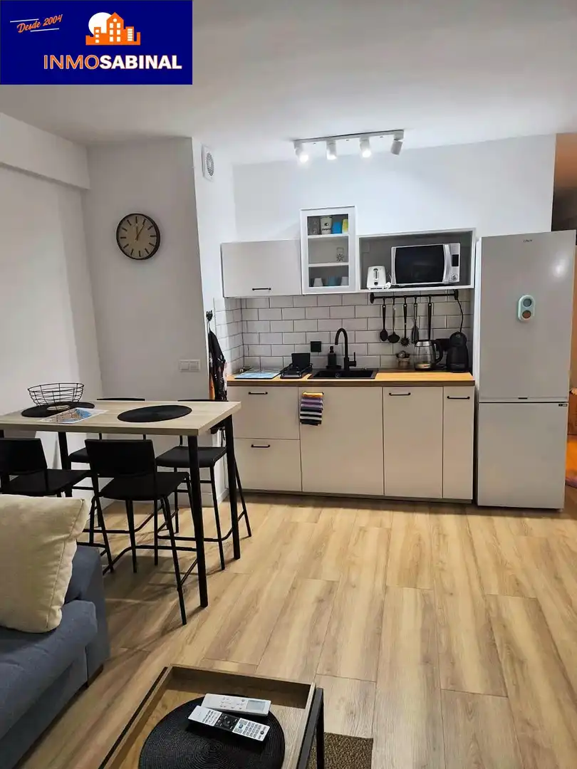 Kitchen of Flat for rent in Roquetas de Mar  with Air Conditioner and Furnished
