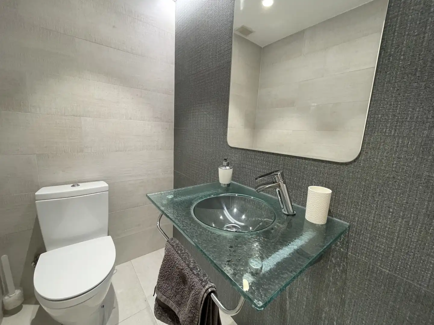 Baño de Piso de alquiler en Beniparrell con Aire acondicionado, Parquet y Terraza