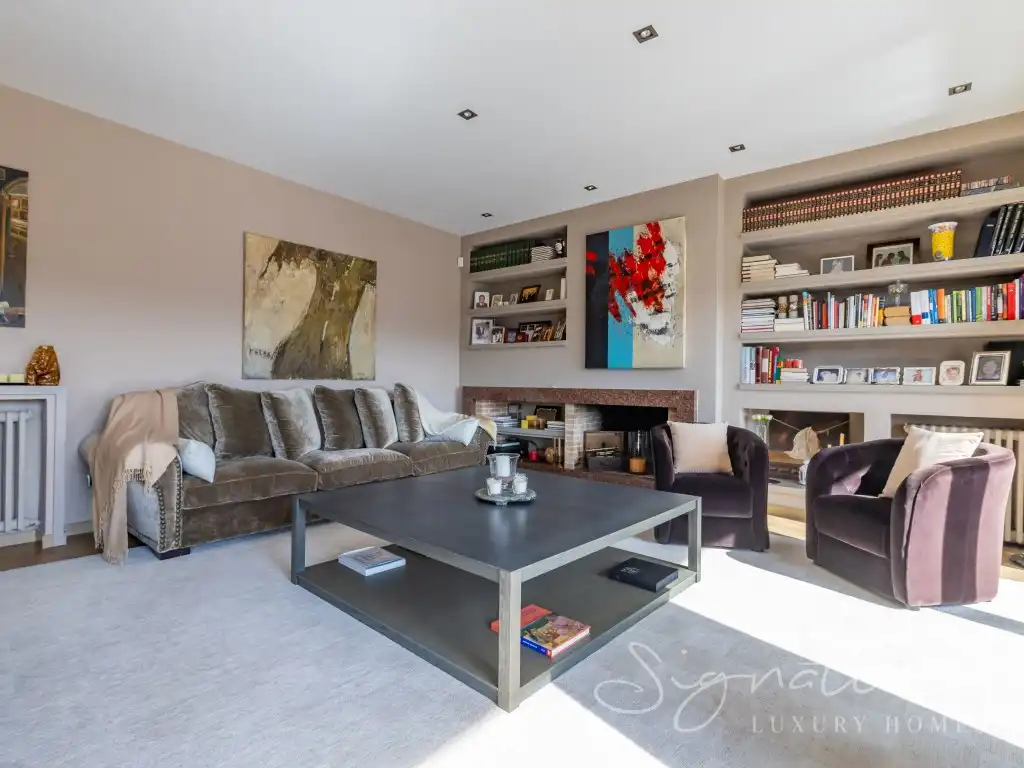 Sala de estar de Casa o chalet en venta en Sant Cugat del Vallès con Calefacción, Jardín privado y Terraza