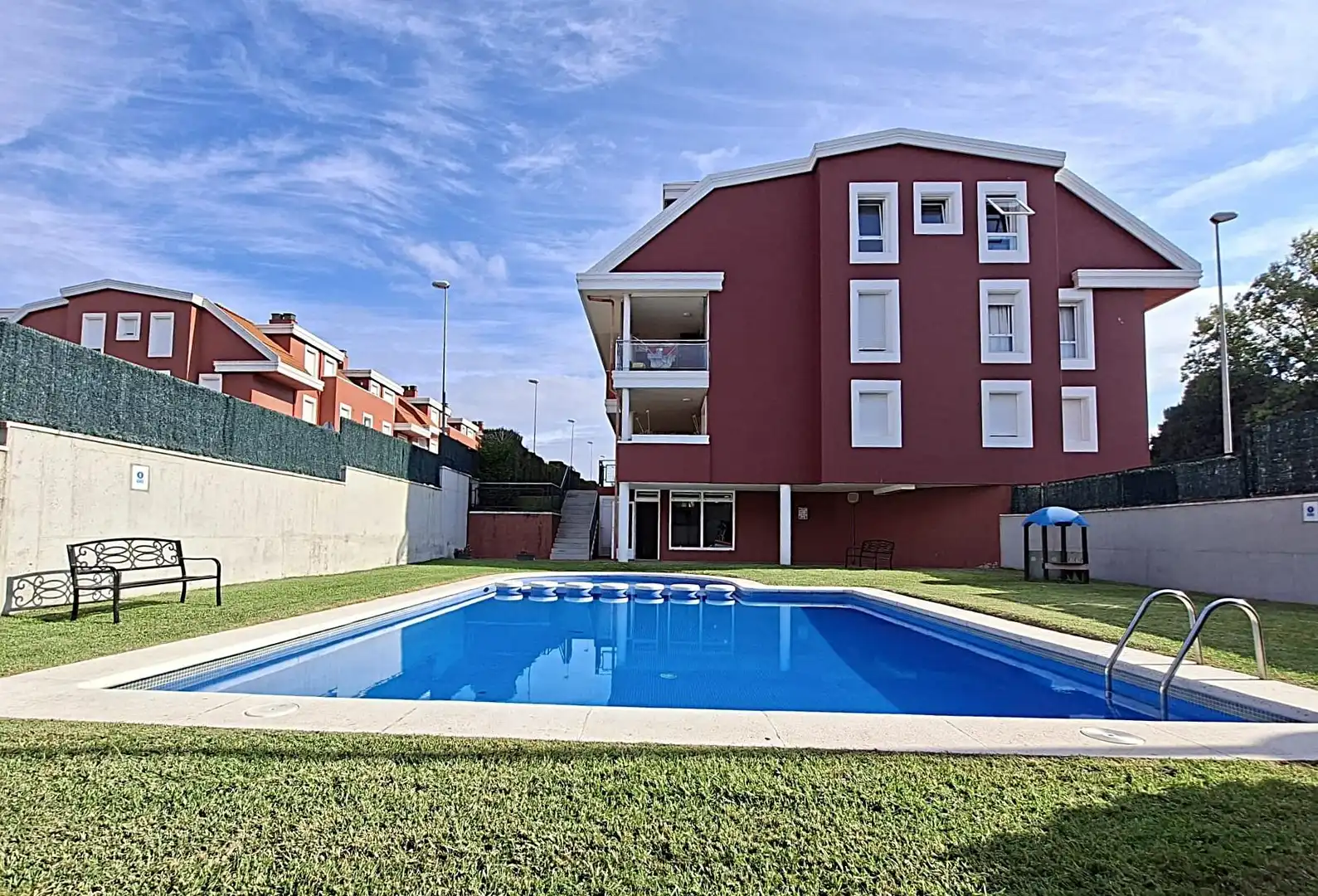 Swimming pool of Flat for sale in Vilagarcía de Arousa  with Heating, Private garden and Terrace