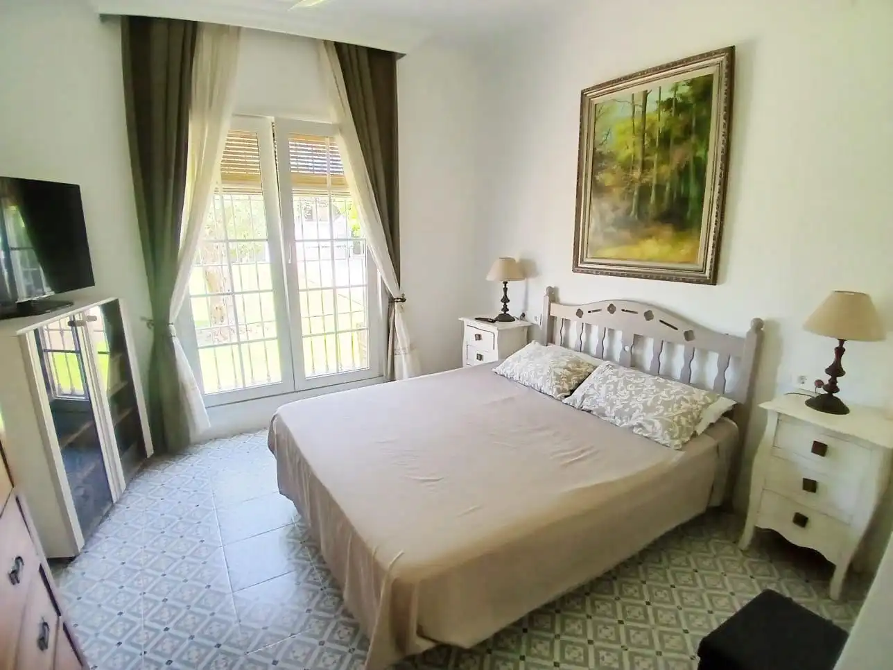 Schlafzimmer von Haus oder Chalet zum Verkauf in Aljaraque mit Heizung, Privatgarten und Schwimmbad