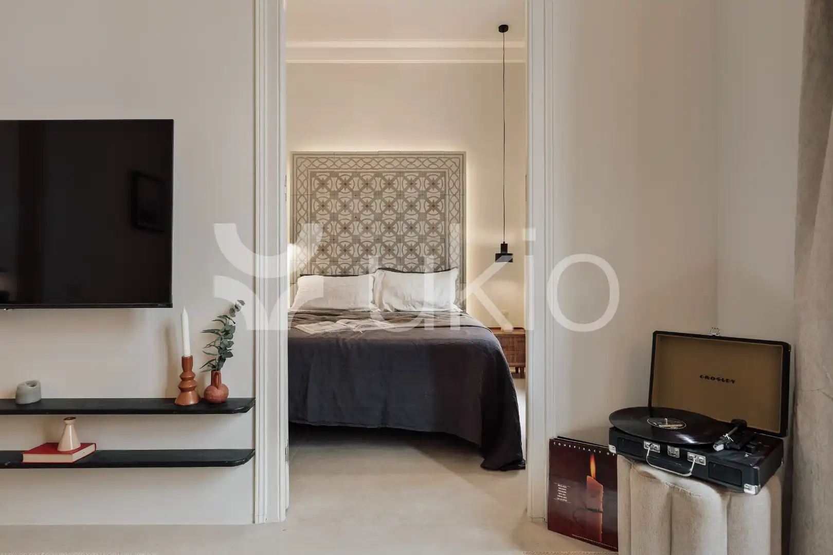Habitación de Apartamento de alquiler en Barcelona con Aire acondicionado, Calefacción y Amueblado