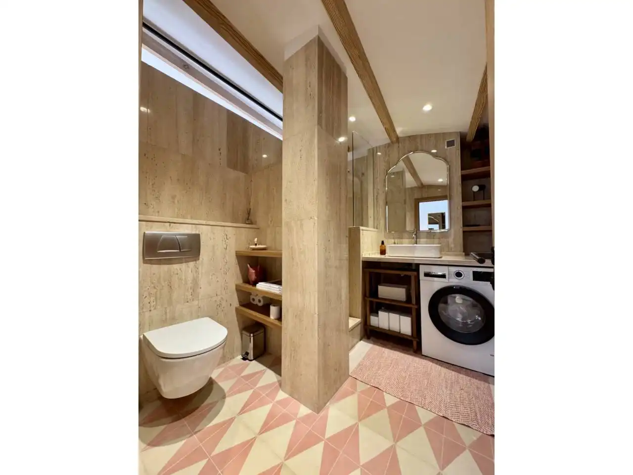 Baño de Ático de alquiler en  Palma de Mallorca con Aire acondicionado, Calefacción y Parquet