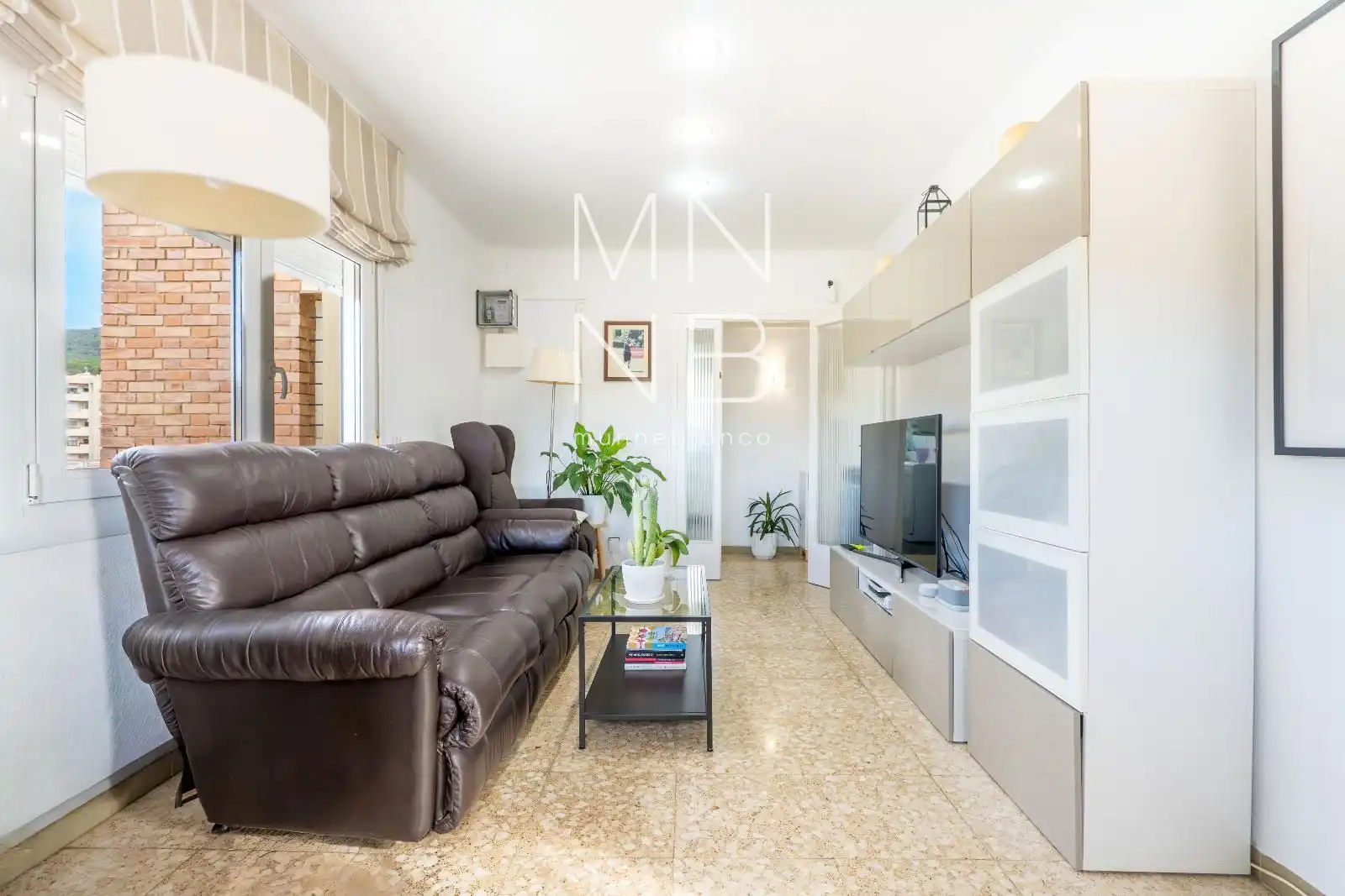 Living room of Flat for sale in Sant Andreu de Llavaneres  with Heating, Terrace and Furnished