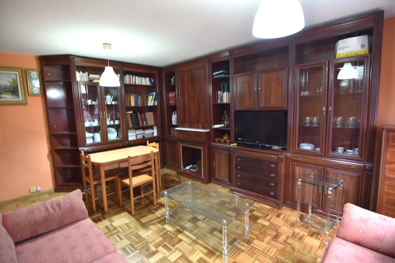 Sala de estar de Piso en venta en A Coruña Capital  con Calefacción, Parquet y Trastero