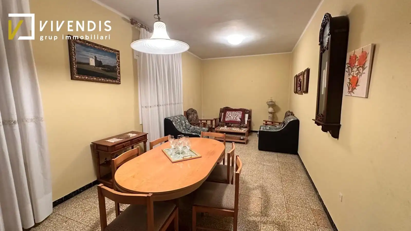 Sala de estar de Casa o chalet en venta en Almenar con Calefacción, Terraza y Amueblado