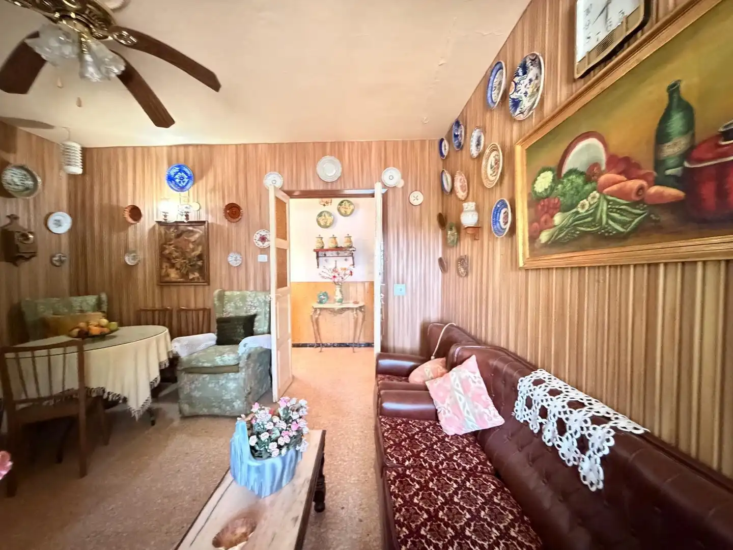 Sala de estar de Casa o chalet en venta en Valverde de Mérida con Jardín privado, Terraza y Trastero