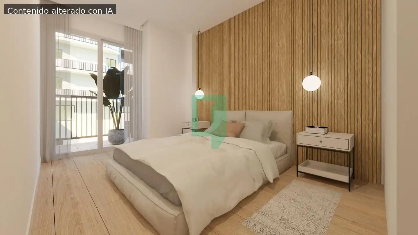 Bedroom of Flat for sale in Badalona  with Terrace and Balcony